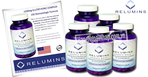 Viên Uống Trắng Da Relumins Advance White 1650mg Glutathione Complex