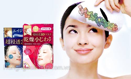 Mặt nạ Collagen Kanebo Kracie 3D Face Mask 4 miếng của Nhật Bản