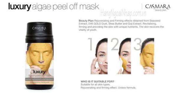 Mặt nạ vàng 24K Casmara Luxury Algae Peel off Mask