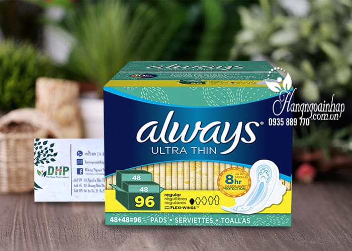 Băng vệ sinh Always Ultra Thin 96 miếng Mỹ, dùng ban ngày  5