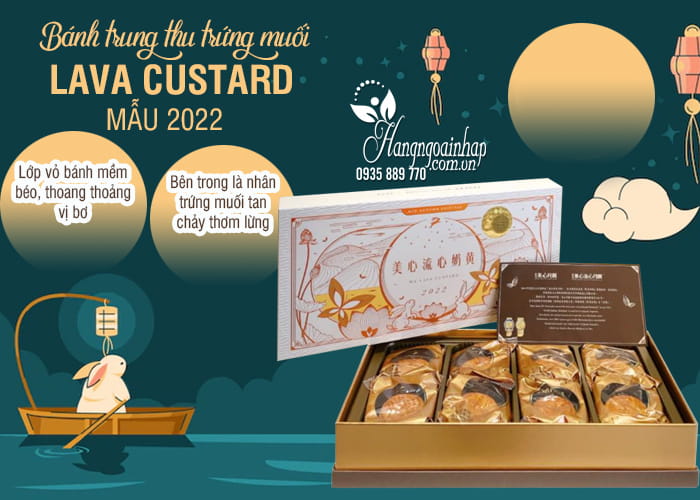 Bánh trung thu Lava Custard trứng muối chính hãng Hồng Kông 8