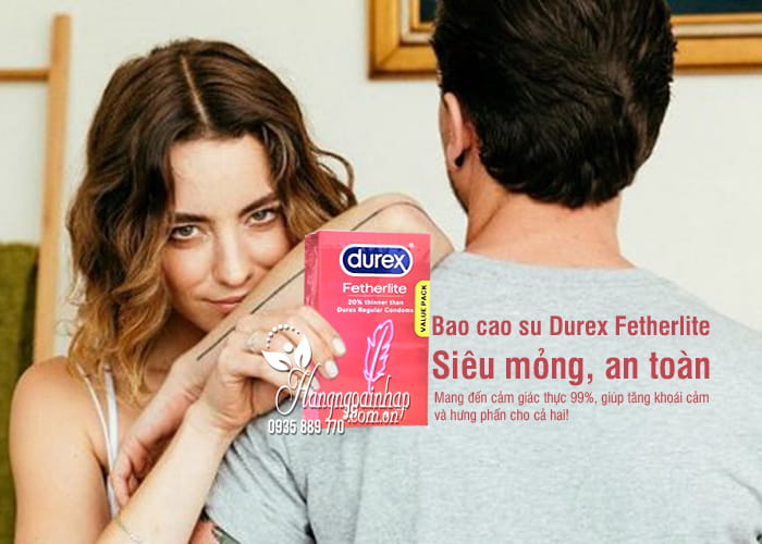 Bao cao su Durex Fetherlite của Úc - Siêu mỏng, an toàn 1