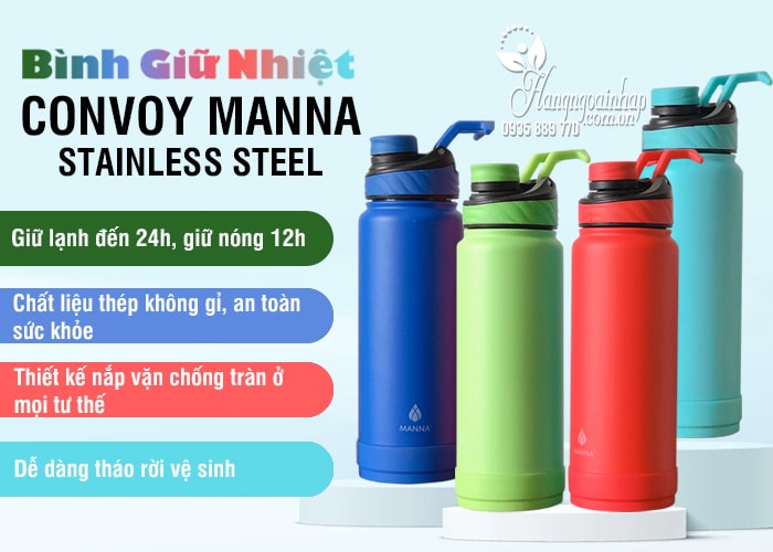 Bình giữ nhiệt Convoy Manna Stainless Steel 946ml  8