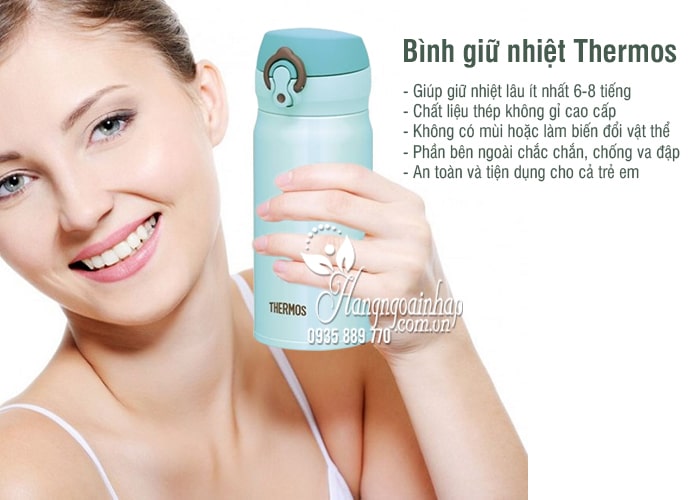 Bình giữ nhiệt Thermos 350ml 500ml Nhật Bản tại đại lý 2