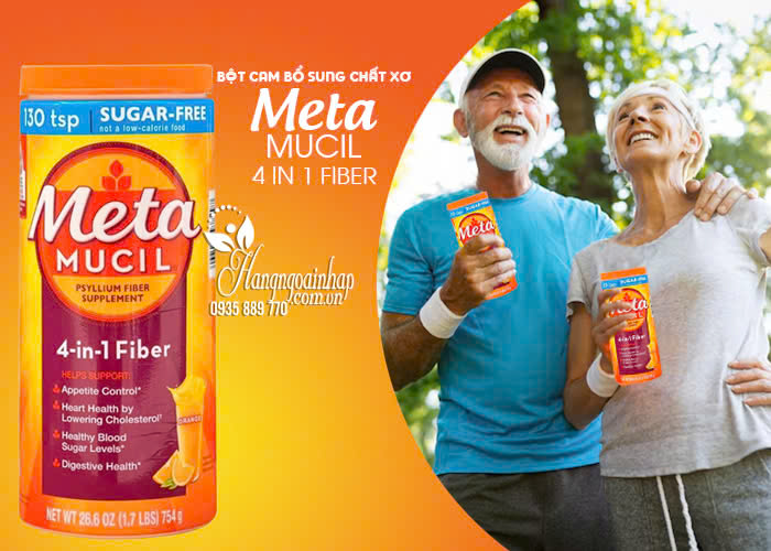 Bột cam bổ sung chất xơ Metamucil 4 in 1 Fiber 754g của Mỹ 34