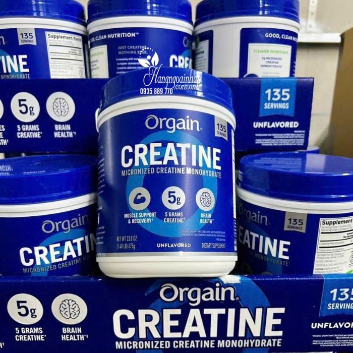 Bột hỗ trợ tăng cơ Orgain Creatine Monohydrate 675g chính hãng