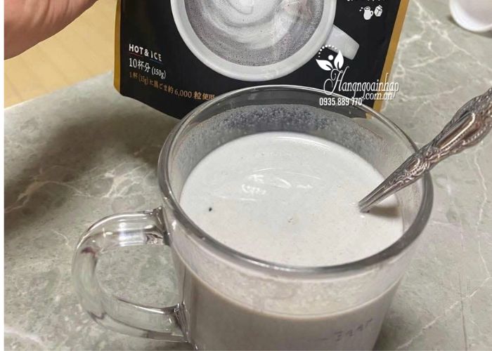 Bột mè đen đậu nành Kuro Goma Latte của Nhật Bản