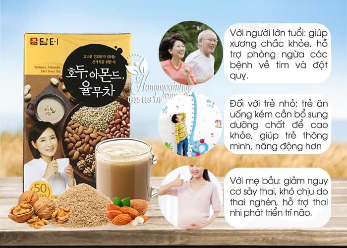 Bột ngũ cốc dinh dưỡng Damtuh Hàn Quốc 50 gói 99