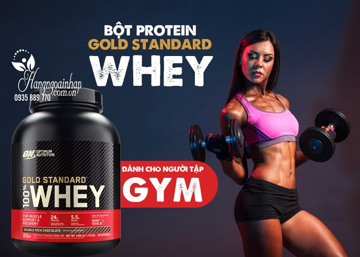 Bột protein Gold Standard Whey của Mỹ vị socola 1,76kg 12