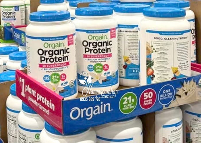 Bột protein hữu cơ Orgain Organic Protein & Superfoods 1,22kg 55