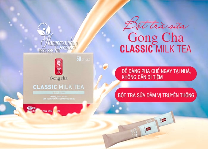 Bột trà sữa Gong Cha Classic Milk Tea hộp 50 gói Hàn 66