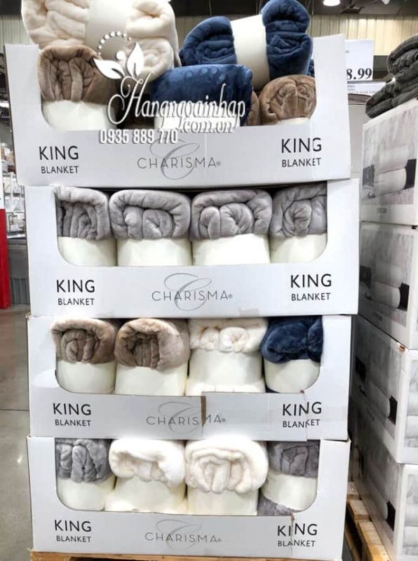 Chăn lông cừu Charisma King Blanket 248cm x 233cm cao cấp 1