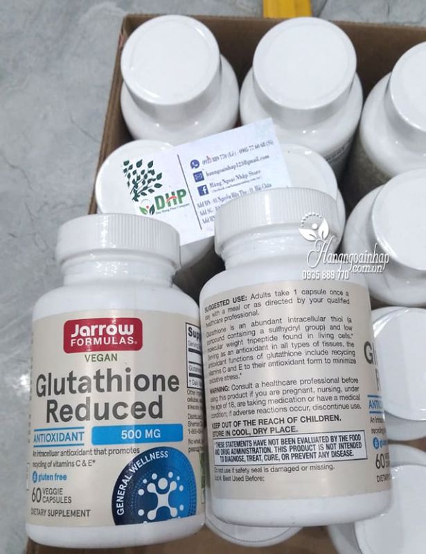 Glutathione Reduced 500mg-Làm trắng da chống lão hóa 89