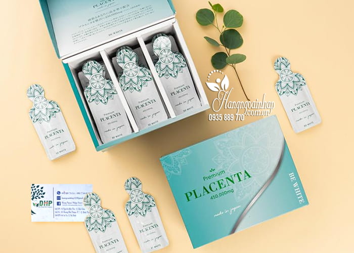 Nước uống nhau thai ngựa Premium Placenta 450000mg Be White 3