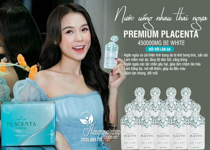 Nước uống nhau thai ngựa Premium Placenta 450000mg Be White 7