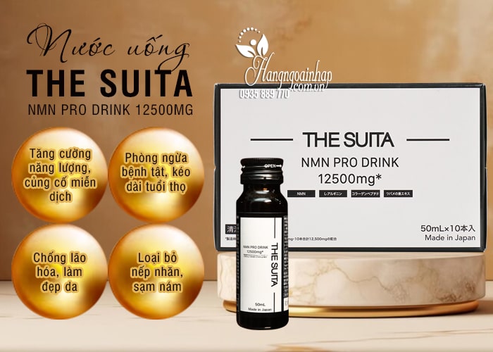 Nước uống The Suita NMN Pro Drink 12500mg của Nhật Bản  5