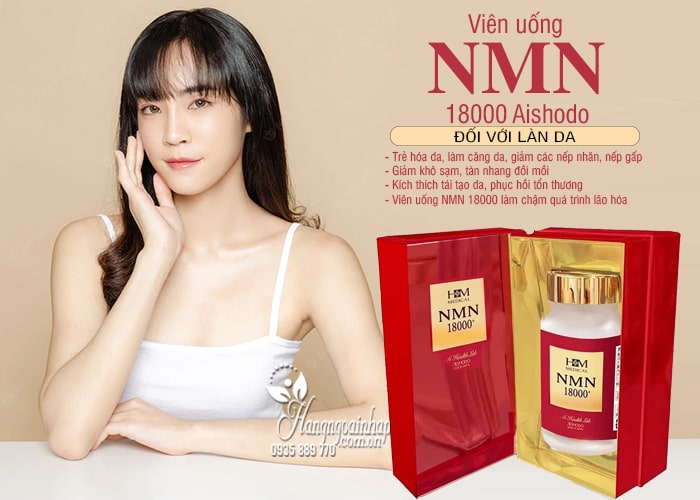 Viên uống NMN 18000 Aishodo 90 viên của Nhật Bản 1