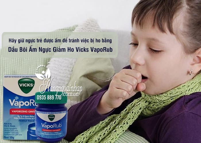 Dầu Bôi Ấm Ngực Giảm Ho Vicks VapoRub 50g 1