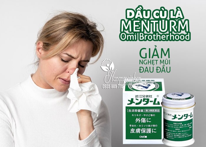 Dầu cù là Menturm Omi Brotherhood của Nhật Bản 85g 1