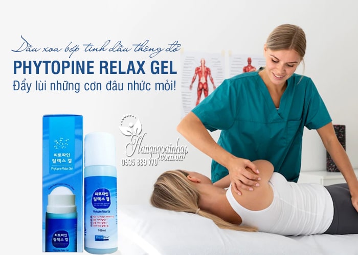 Dầu xoa bóp tinh dầu thông đỏ Phytopine Relax Gel 100ml 5