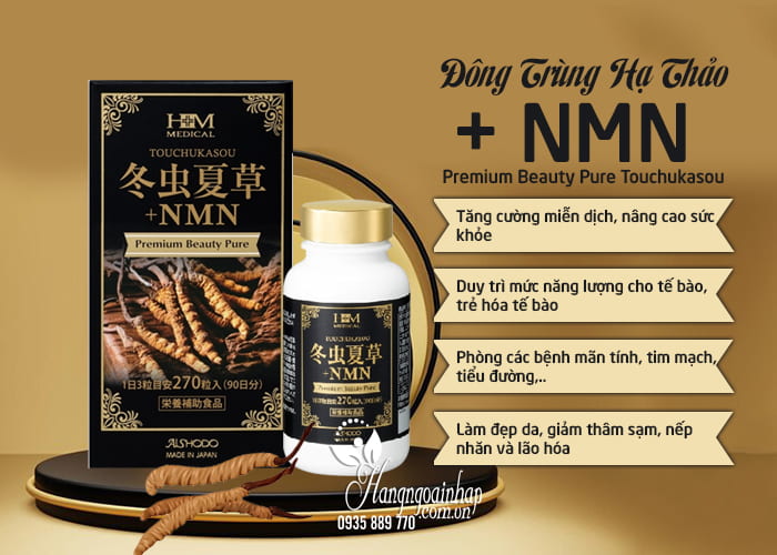 Đông trùng hạ thảo + NMN Premium Beauty Pure Touchukasou 23