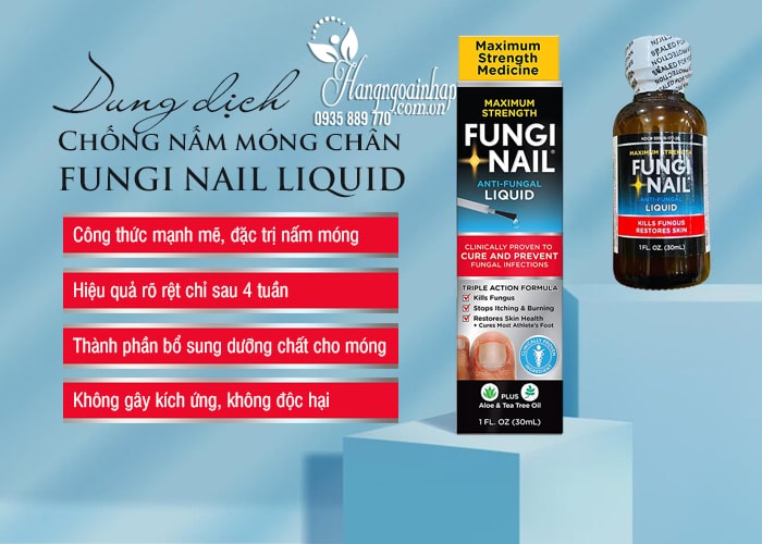 Dung dịch chống nấm móng chân Fungi Nail Liquid 30ml Mỹ 4