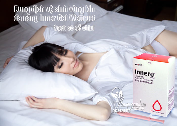 Dung dịch vệ sinh vùng kín đa năng Inner Gel Wettrust 30 ống, Hàn Quốc 5