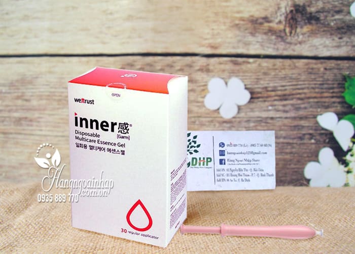 Dung dịch vệ sinh vùng kín đa năng Inner Gel Wettrust 30 ống, Hàn Quốc 3