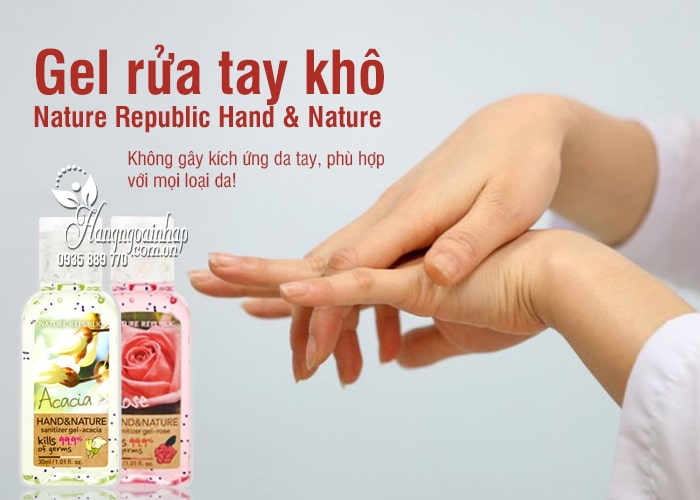 Gel rửa tay khô Nature Republic Hand & Nature 30ml Hàn Quốc 2