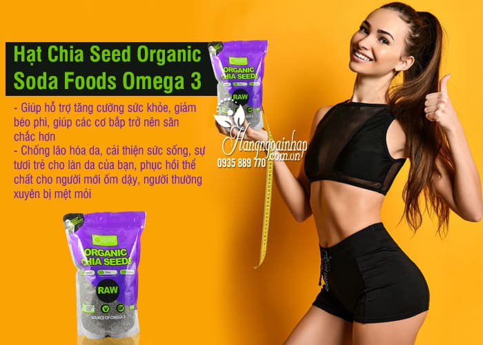 Hạt Chia Seed Organic Soda Foods Omega 3 Gói 1.5kg Của Úc 7