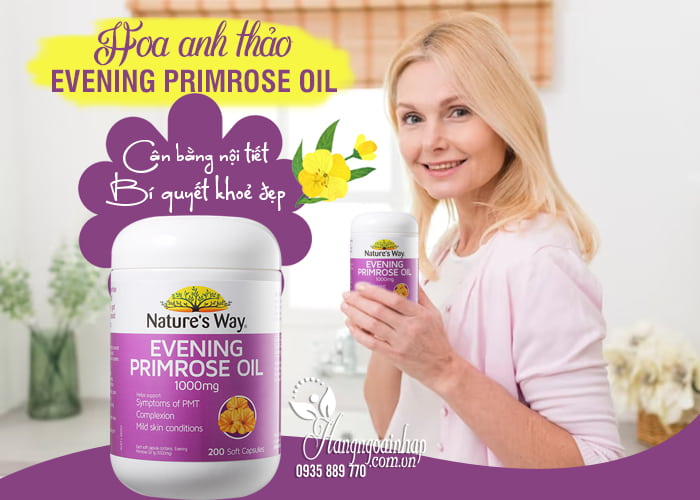 Hoa anh thảo Evening Primrose Oil Nature’s Way của Úc 3