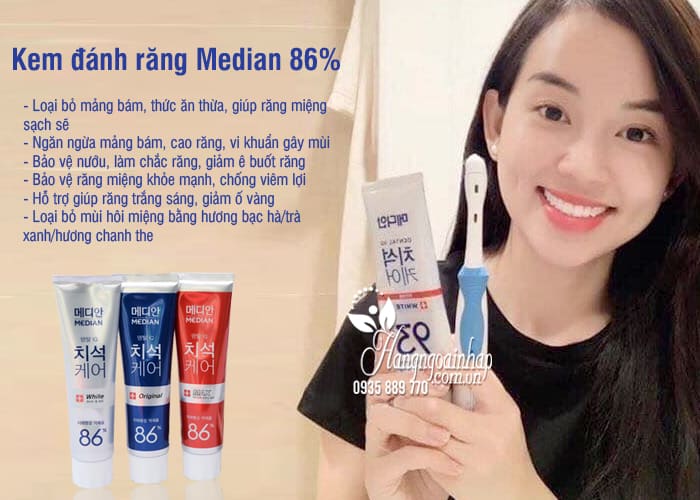 Kem đánh răng Median 86%, Median Dental IQ 93% Hàn Quốc  4