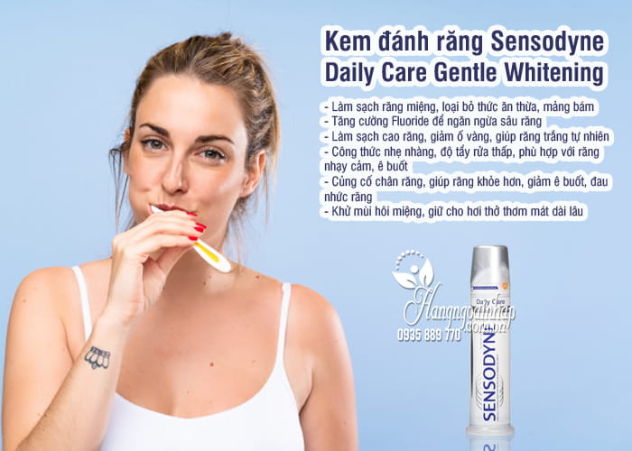 Kem đánh răng Sensodyne Daily Care Gentle Whitening 100ml 4