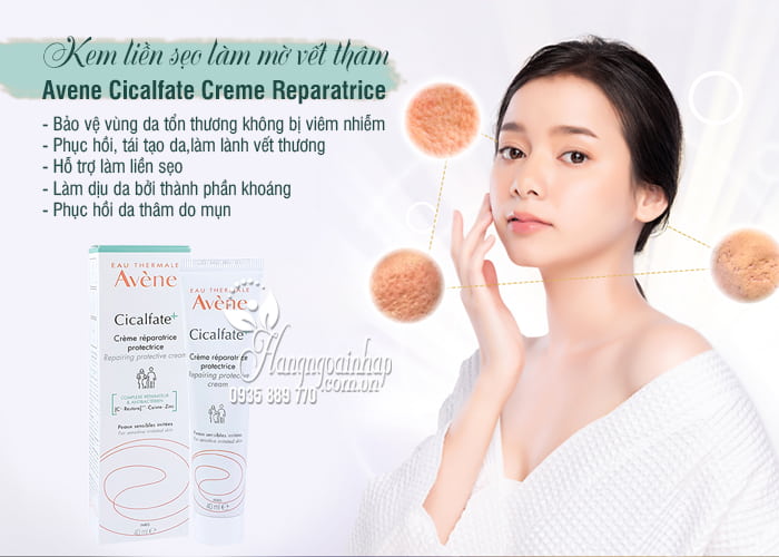 Kem liền sẹo làm mờ vết thâm Avene Cicalfate Creme Reparatrice 9