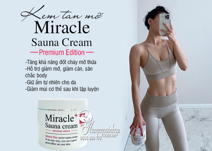 Kem tan mỡ Miracle Sauna Cream Premium Edition Hàn Quốc 6