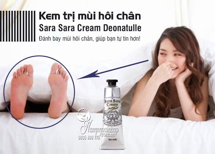 Kem trị mùi hôi chân Sara Sara Cream Deonatulle tuýp 30g Nhật 2