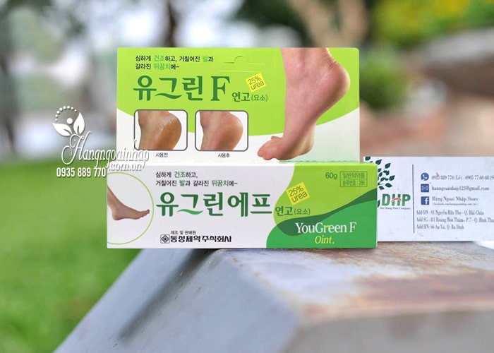 Kem trị nứt gót chân Yougreen F Oint của Hàn Quốc tuýp 60g 9