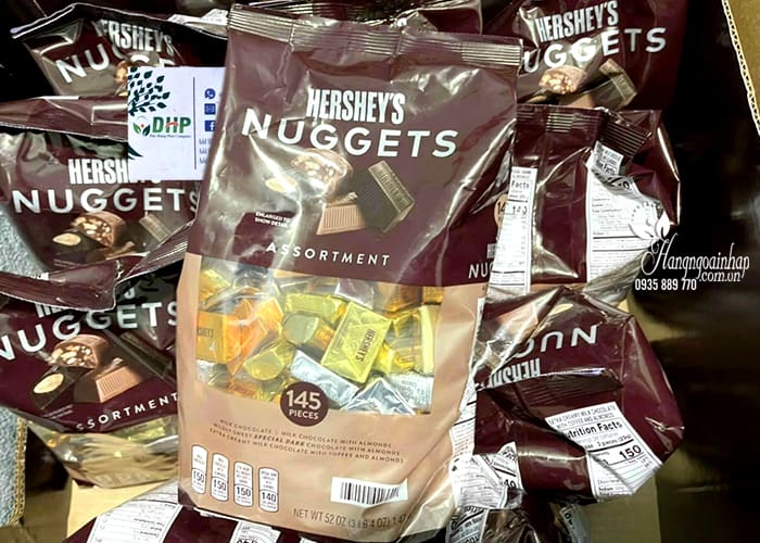 Kẹo Chocolate Hershey Nuggets 1,47Kg Của Mỹ 888