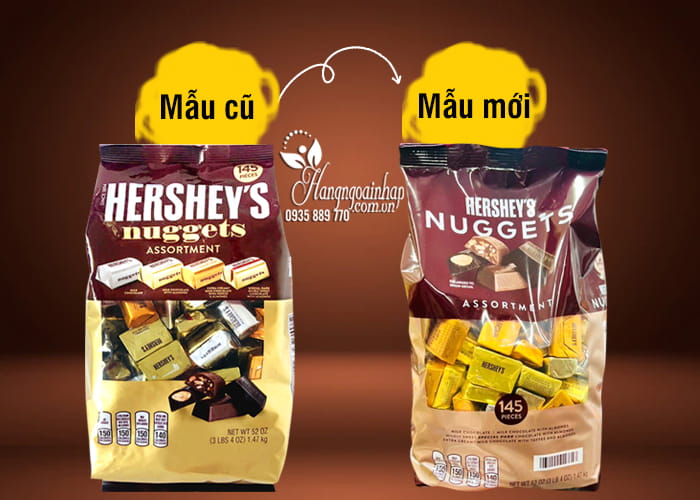 Kẹo Chocolate Hershey Nuggets 1,47Kg Của Mỹ 111