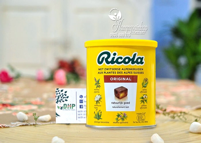 Kẹo ngậm trị ho Ricola Đức 250g Original chính hãng 7