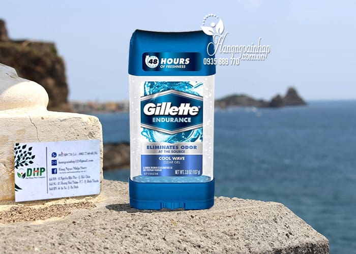Lăn khử mùi nam Gillette Endurance Cool Wave 107g từ Mỹ 2