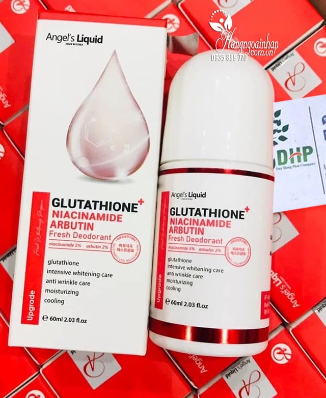 Lăn khử mùi Glutathione Fresh Up Whitening Angel’s Liquid 9