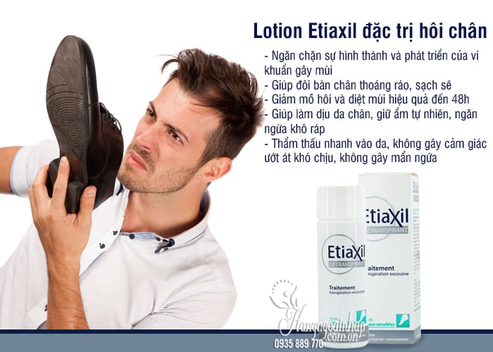 Lotion Etiaxil đặc trị hôi chân tốt nhất của Pháp chai 100ml 2