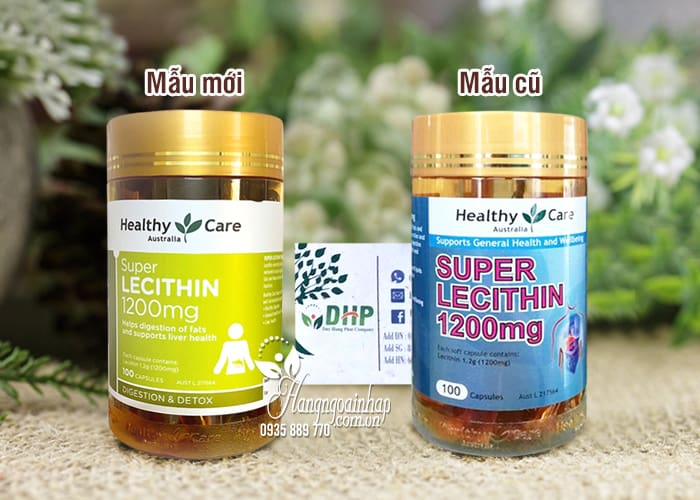 Mầm đậu nành Super Lecithin 1200mg 100 viên Healthy Care Úc 1