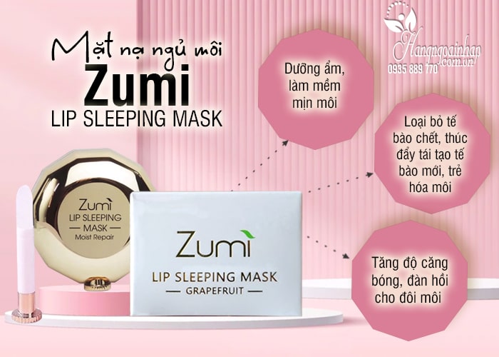 Mặt nạ ngủ môi Zumi Lip Sleeping Mask 20g của Úc 5