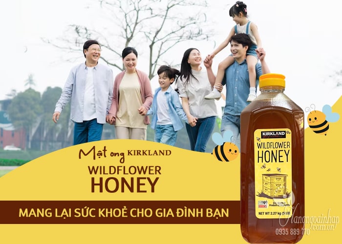 Mật ong Kirkland WildFlower Honey 2.27kg chính hãng Mỹ 34