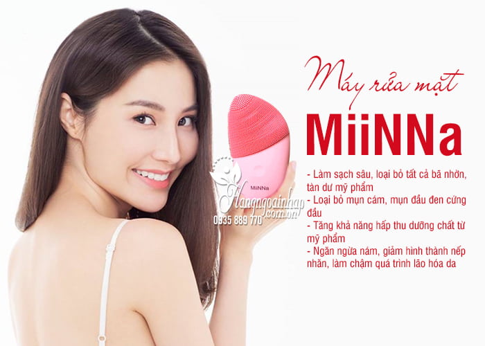 Máy rửa mặt MiiNNa nội địa Thái Lan, làm sạch tối ưu 4