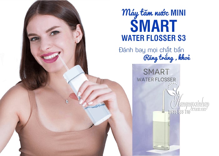 Máy tăm nước mini Smart Water Flosser S3 chính hãng  1