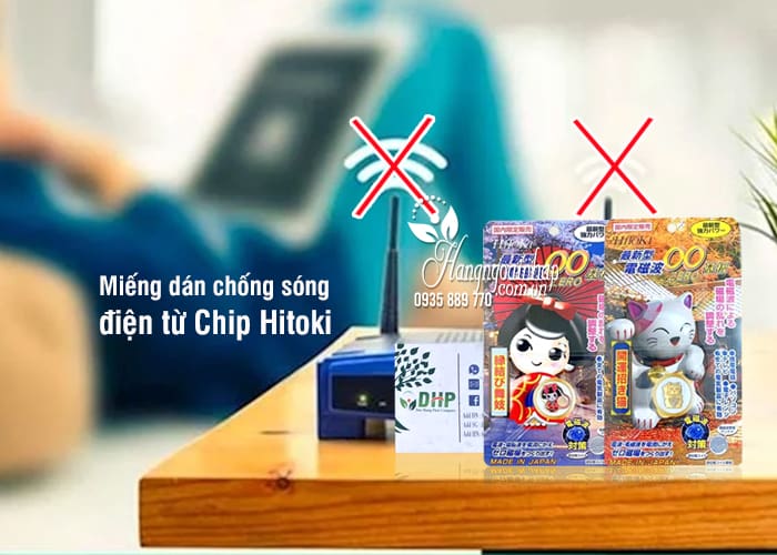 Miếng dán chống sóng điện từ Chip Hitoki của Nhật Bản 1