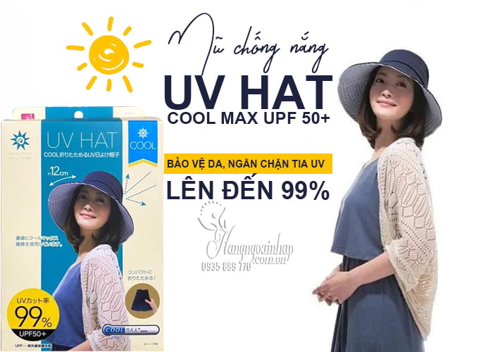 Mũ chống nắng UV Hat Cool Max UPF 50+ Nhật Bản 1